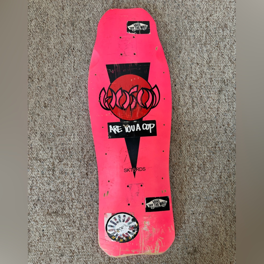 Christian Hosoi Pink Skataboard Deck by Hosoi Skateboards Lightly Used 1 Week